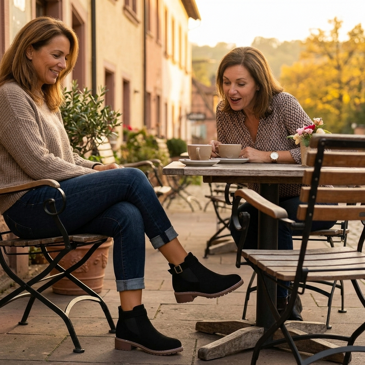 Solace | Slip On Low Heel Ankle Boots for Women