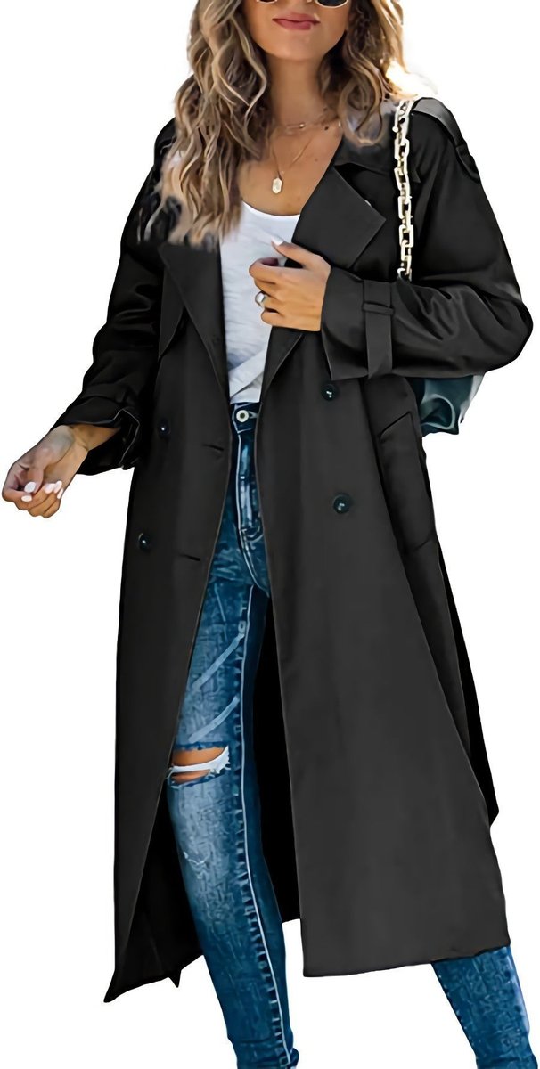 Isabella | Relaxed Double-Breasted Belted Trench Coat