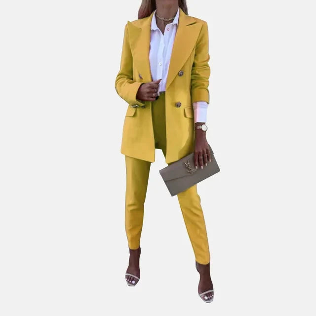 Amelia | Polished And Professional Blazer Two Piece Set