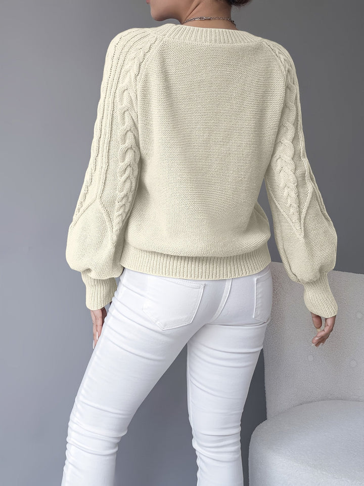 Ellis | Cable-Knit Sweater – Cozy Textured Style for Women