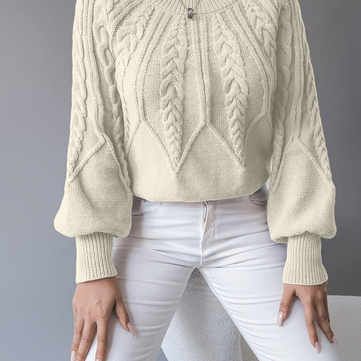 Ellis | Cable-Knit Sweater – Cozy Textured Style for Women