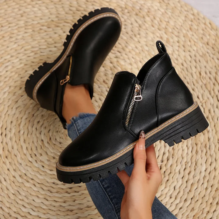 Zerina | Comfort Leather Boots – Elegant Versatile Style for Women