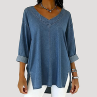 Evelyn | Casual Chic Flowy V-Neck Tunic Top
