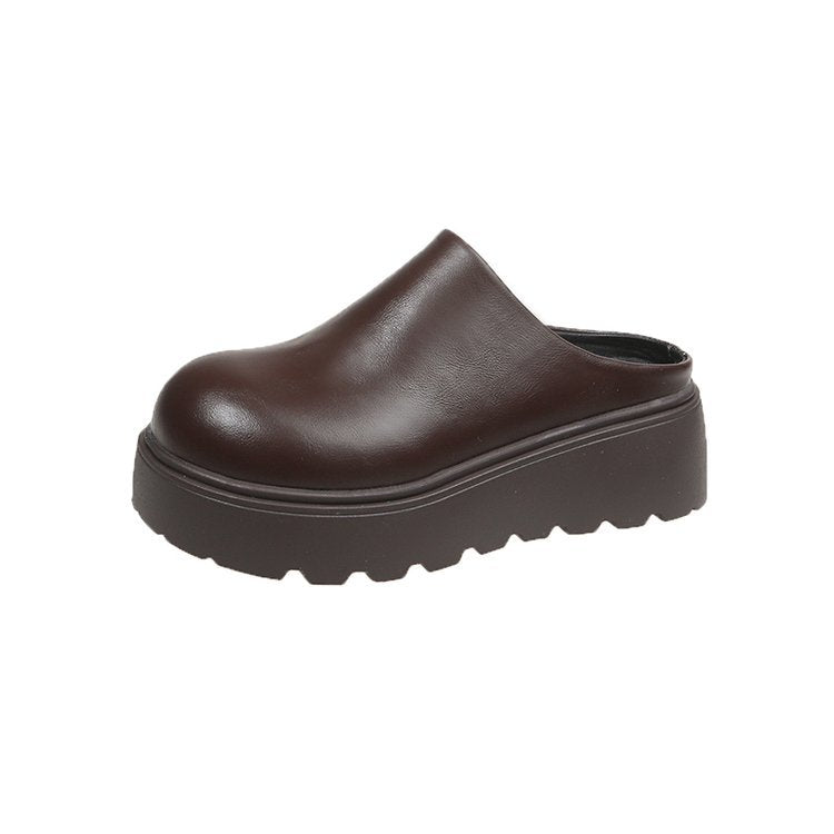 Maya | Chic Synthetic Leather High-Platform Clogs