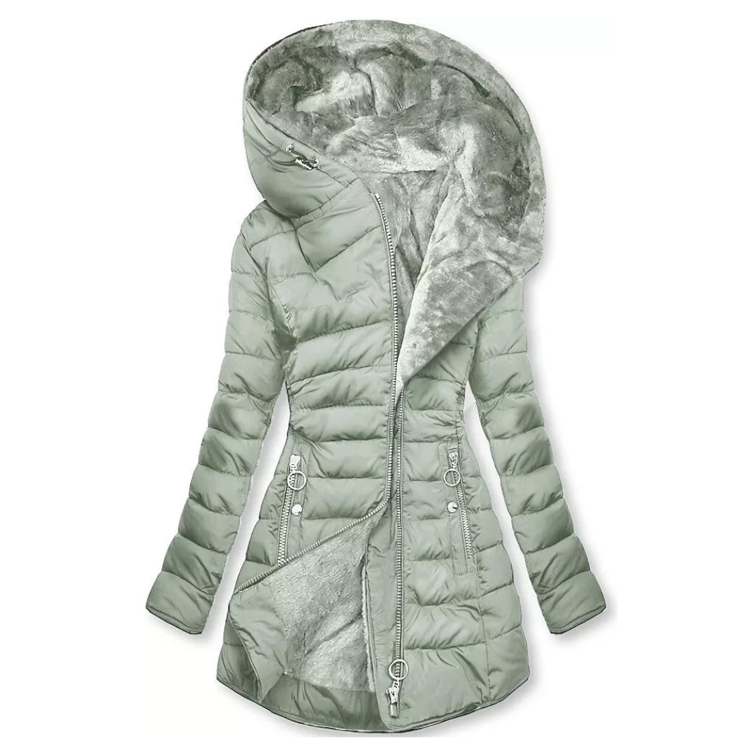 Nora | Long Waterproof Hooded Winter Jacket