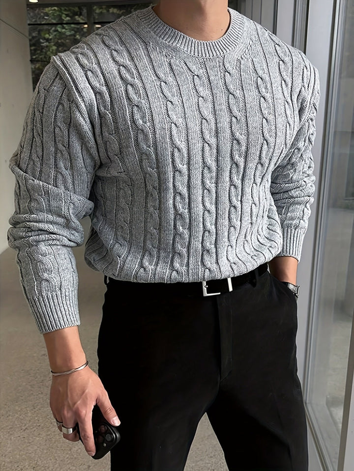 Jonas | Cable Knit Sweater – Everyday Comfort for Men