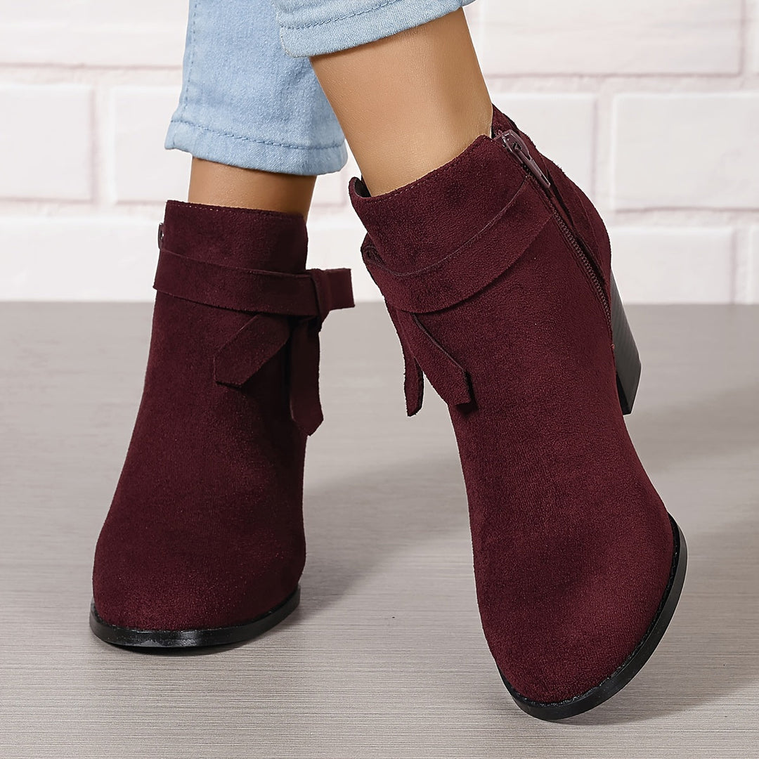 Jessica | Elegant And Stylish Ankle Boots With Block Heel