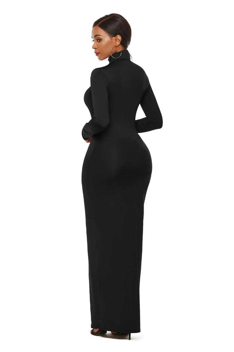 Jaleesa| Abito lungo elegante a maniche lunghe