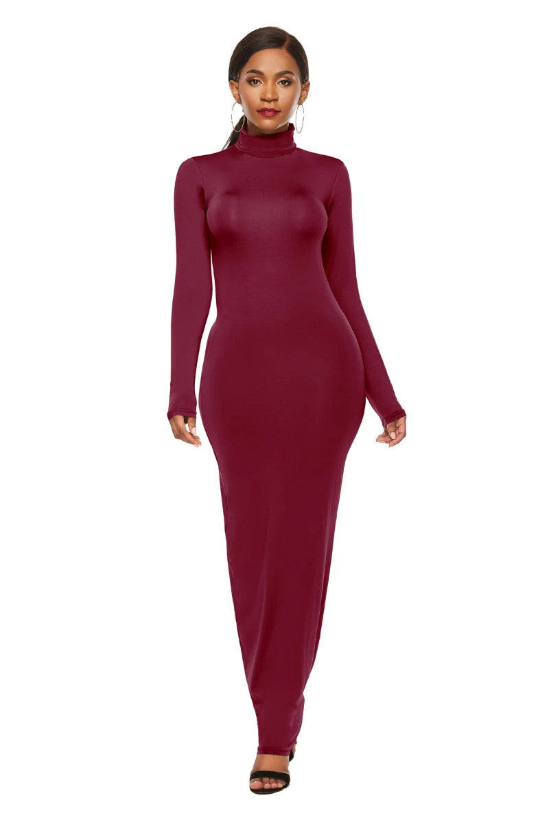 Jaleesa| Abito lungo elegante a maniche lunghe