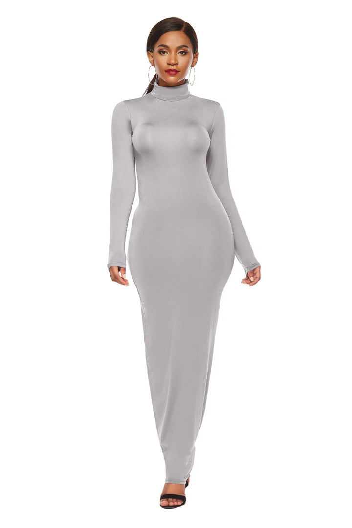 Jaleesa| Abito lungo elegante a maniche lunghe