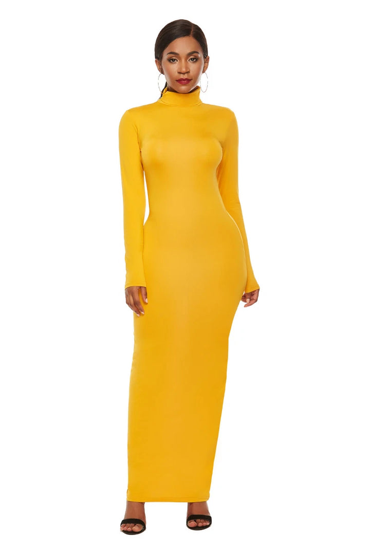 Jaleesa| Abito lungo elegante a maniche lunghe
