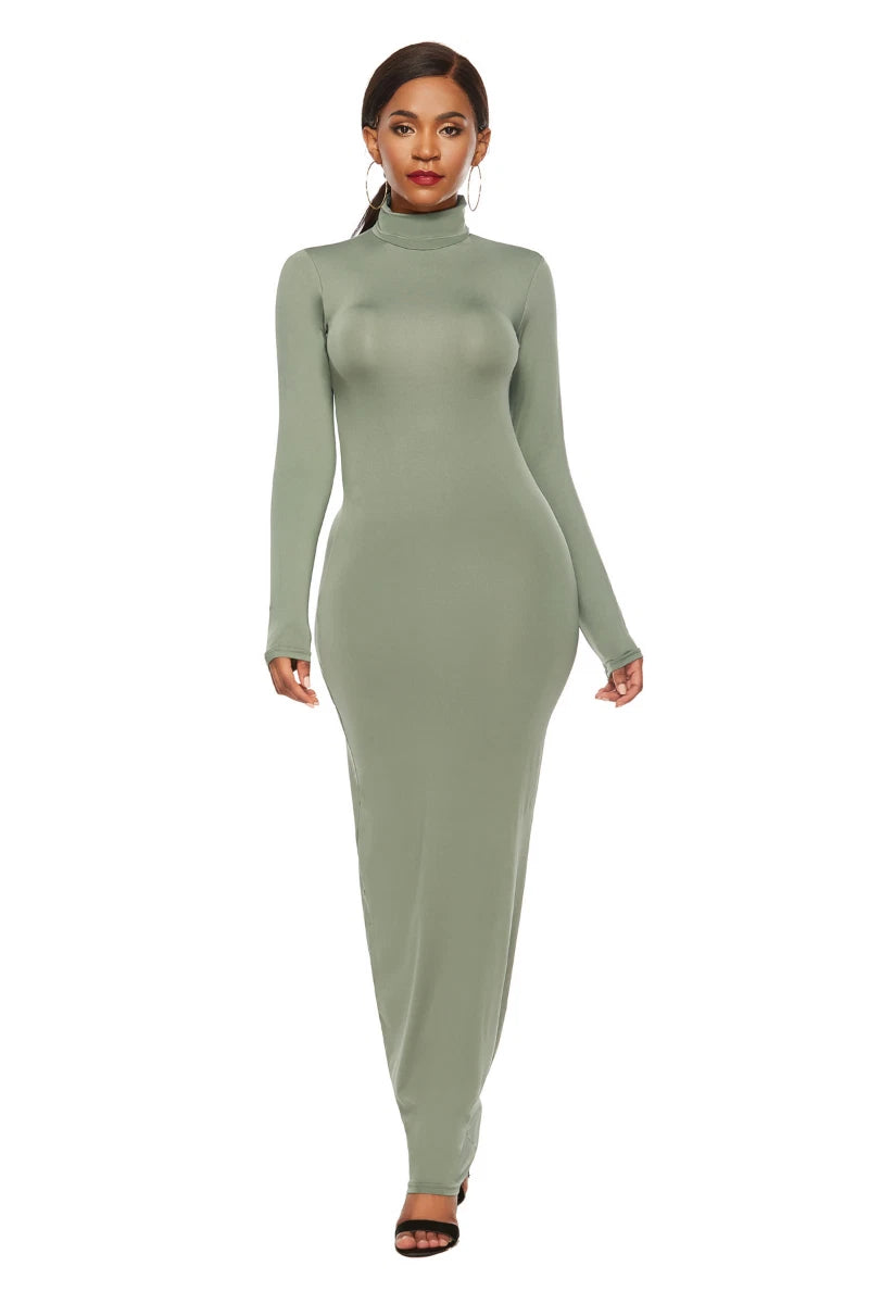 Jaleesa| Abito lungo elegante a maniche lunghe