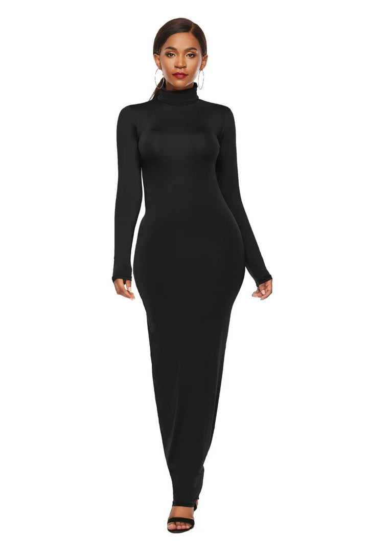 Jaleesa| Abito lungo elegante a maniche lunghe